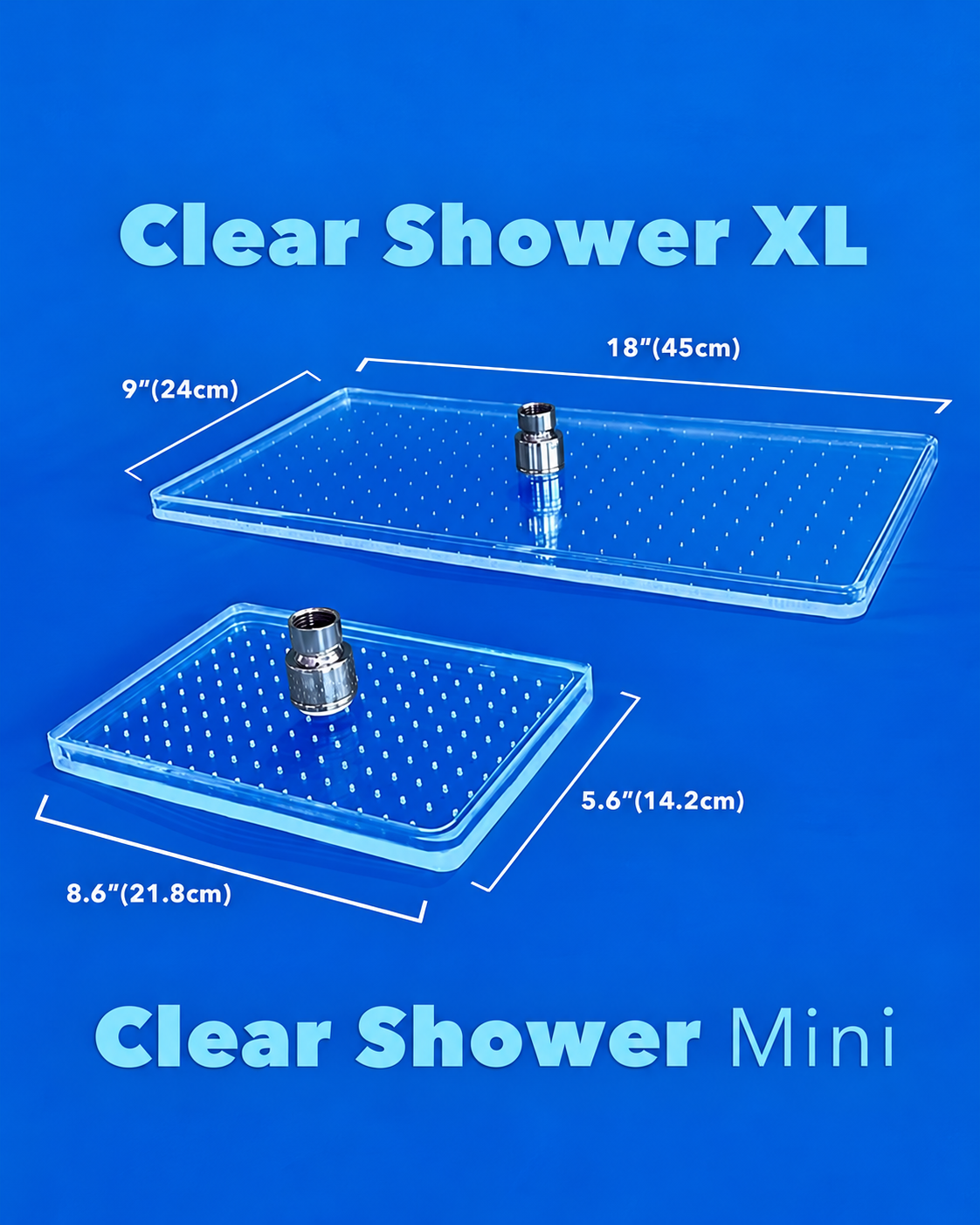 NEW Clear Showerhead Mini